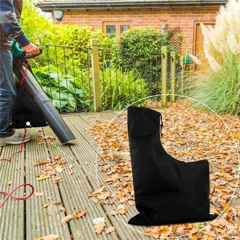 Bolsas de almacenamiento Organizador de desechos de hojas que caen al jardín de jardines Bolsas de limpiador de jardín Vacú con suministros de contenedores de escombros con cremallera