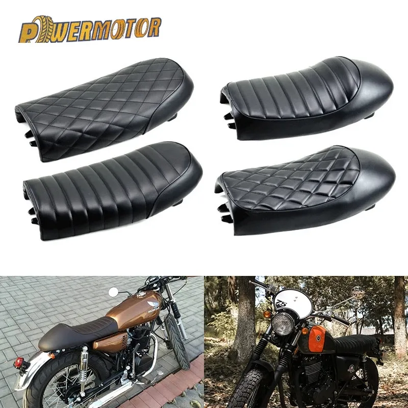 Kawiarnia Racer Seat for Motorcycle Accesories Saddle Rench Retro Custom dla Honda CB 200 do 750 CG125 Yamaha Modyfikowane części