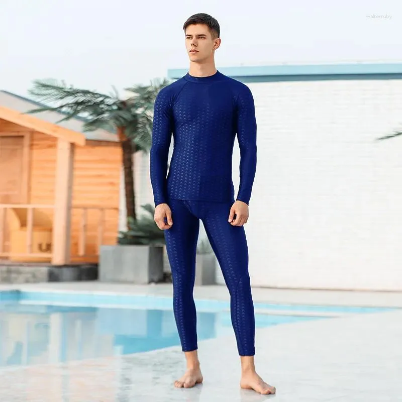 Swimons de maillots de bain masculin Messieurs hommes à deux pièces à séchage rapide à l'épreuve des éclaboussures couleurs de natation des couleurs