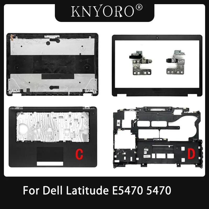 Çerçeveler Dell Latitude E5470 5470 LCD arka kapak/çerçeve çerçevesi/palmiye/alt kasa/menteşe kapağı dizüstü bilgisayar ekran kasa kasa dokunma