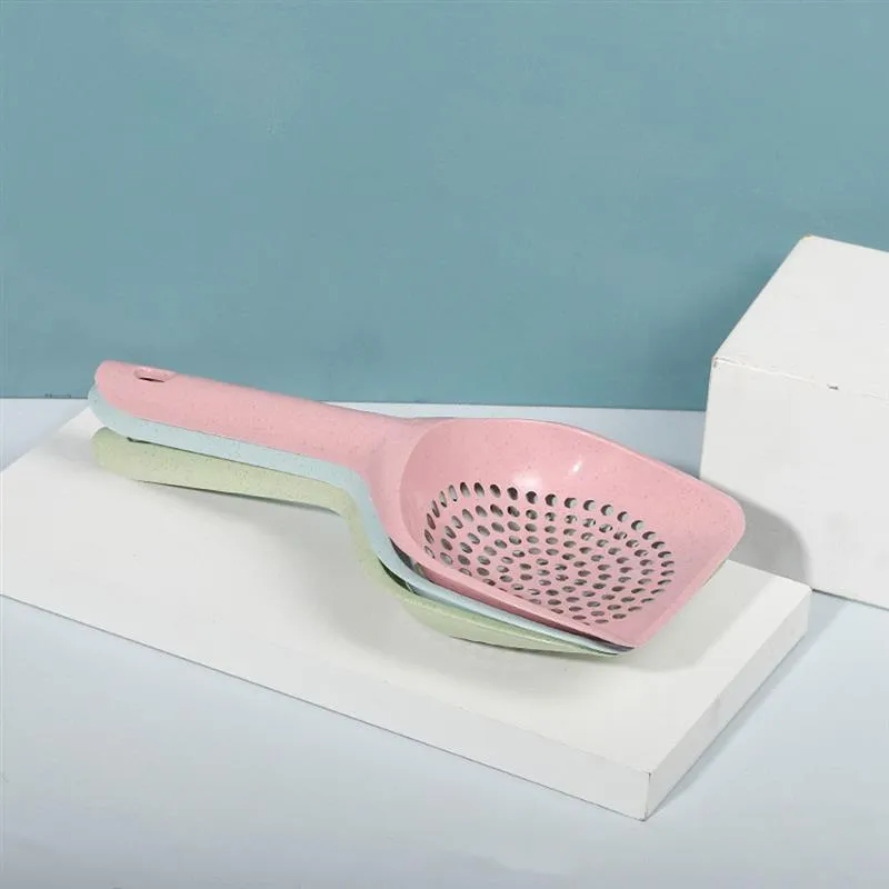 1 st plastkattunge Scooper Hollow Out Non-Stick Cat Litter Shovel Cat Litter Scoop Pet Cleaning Supplies Pet Accessoarer