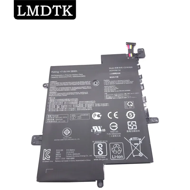 Batterie LMDTK Nuovo batteria per laptop C21N1629 per ASUS C223NA E203MAH E203MA E203N E203NA L203NA R207NA R203MA 7.6V 38Wh