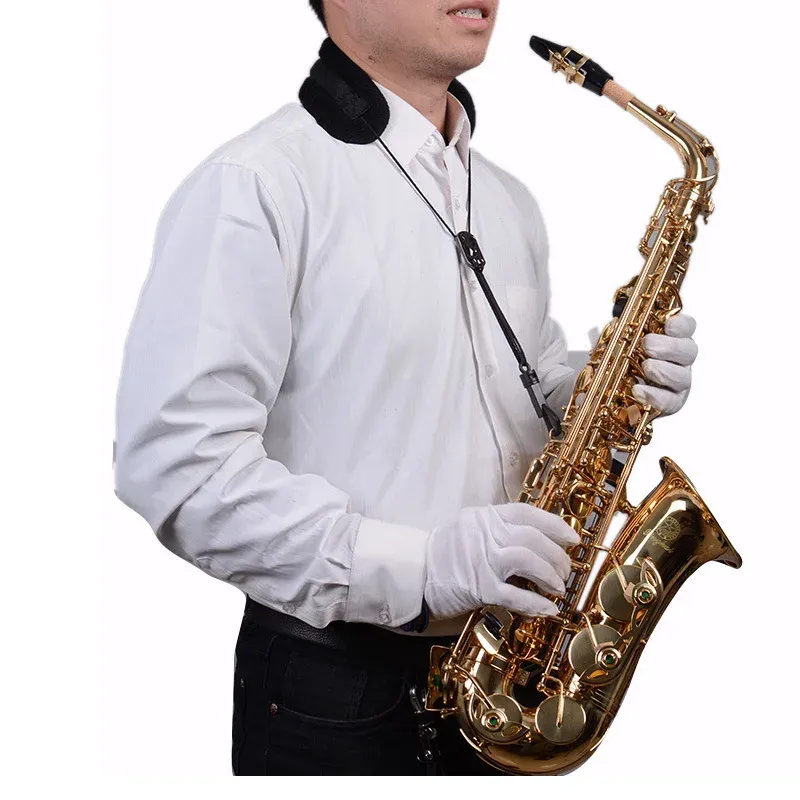 Professional Birds design metal stent PU Leather Tenor /Soprano/ Alto Sax Neck Strap Sax Harness Saxophone Strap