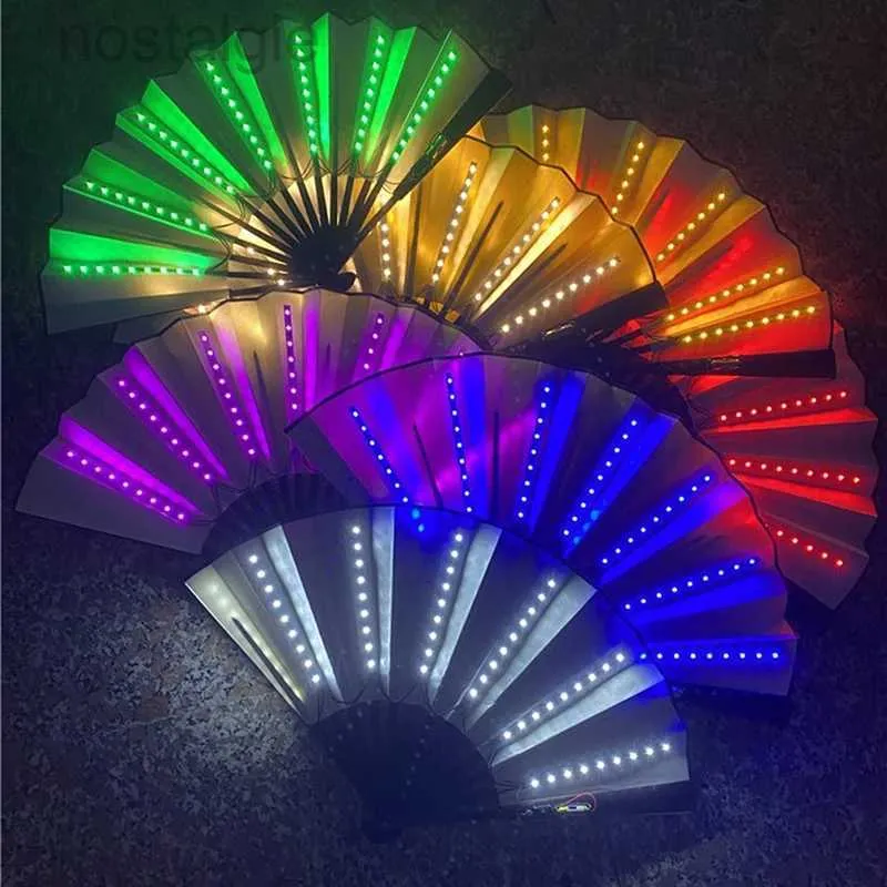 LED RAVE TOY GLOW FOLDING LED FAN DANCING LIGHTファンナイトショー