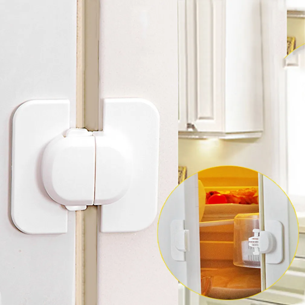 Saifer Lock Childproof Refrigerator Safety Lock: Durable Plastic Cabinet Door Lock ...