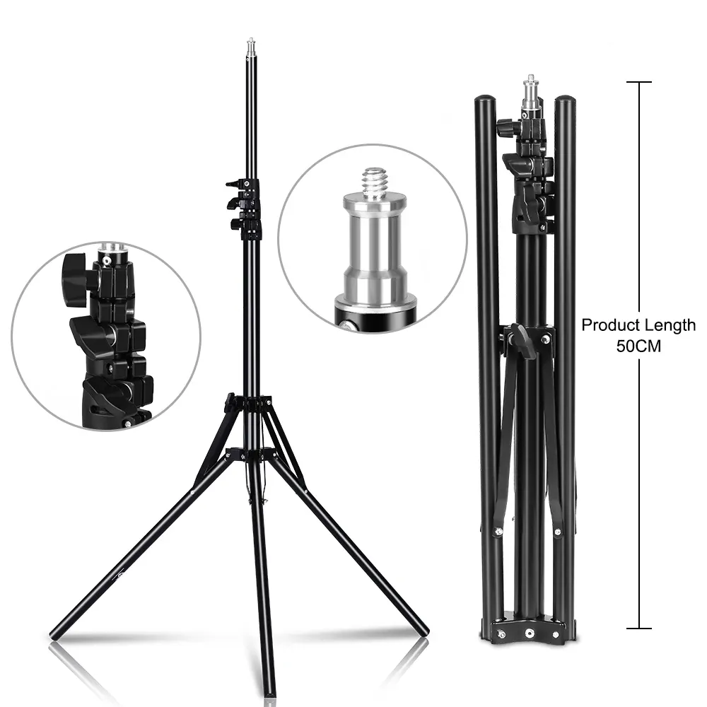 Treppiedi da 184 cm Photography Lightweight Selfie Stick Tripode con 1/4 Cuscinetto a vite Peso da 6 kg Photo Studio Tripods