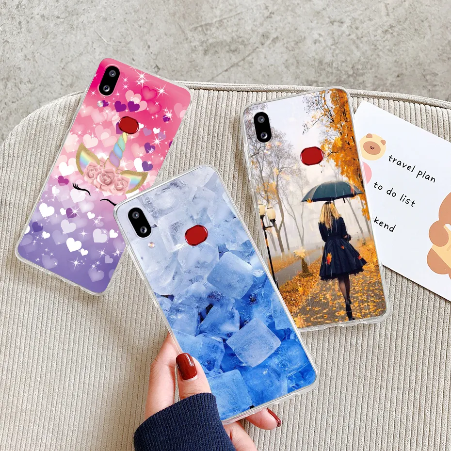 بالنسبة إلى Samsung A10S Case A107F ، غلاف زهرة جميلة فتاة لـ Samsung Galaxy A10S A 10 S-A107F Cases Soft Fundas Pumper