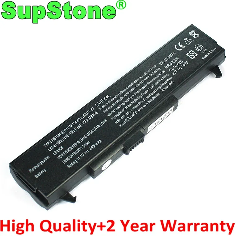 Batterijen Supstone LB32111B LB52113B LB52113D BO71 Laptopbatterij voor LG LE50 LM60 LM70 LS50 R400 R405 RD400 LS70 LS75 LS45 voor HP B2000