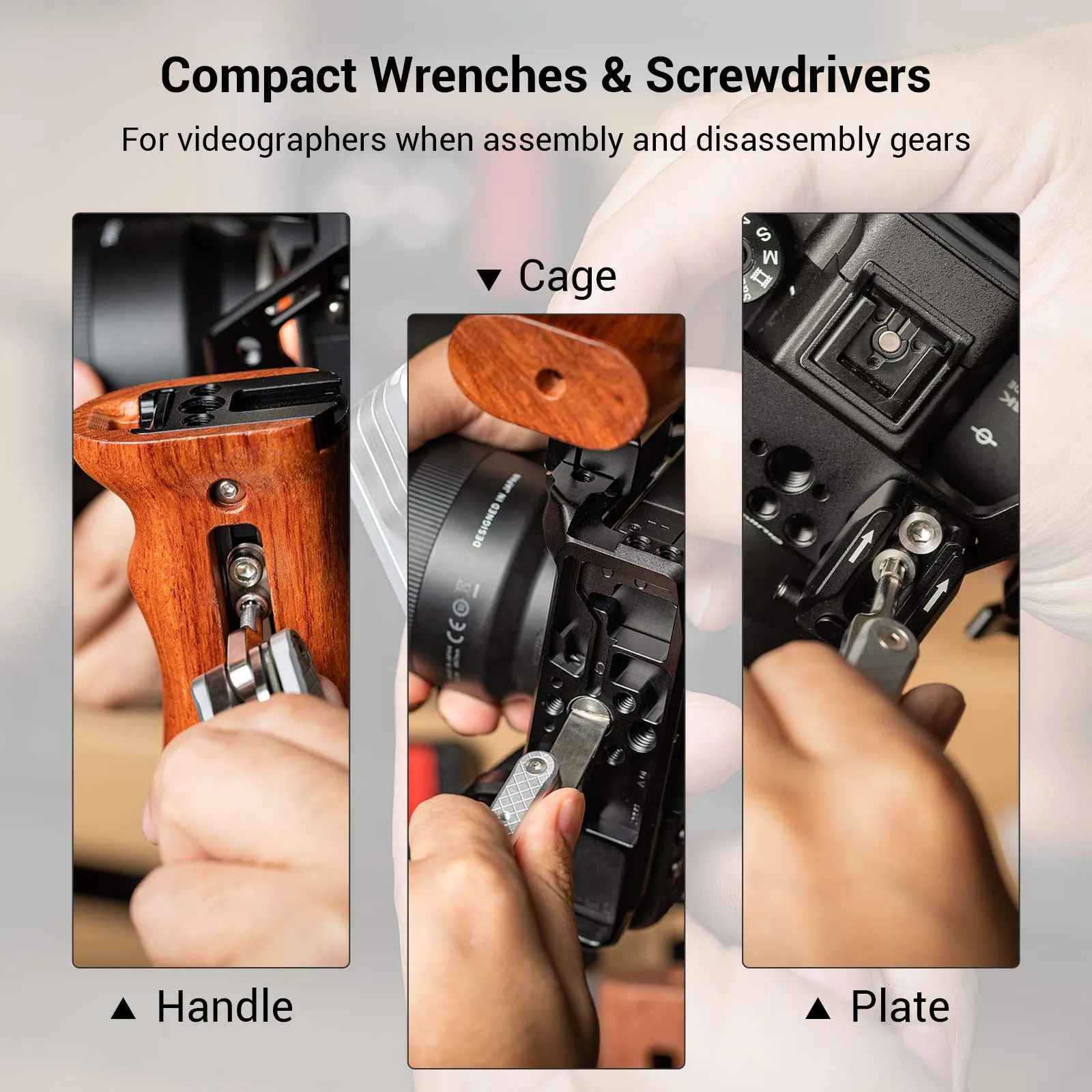 SmallRig DSLR Folding Tool Kit: 7-in-1 Multifunctional Camera Rig ...