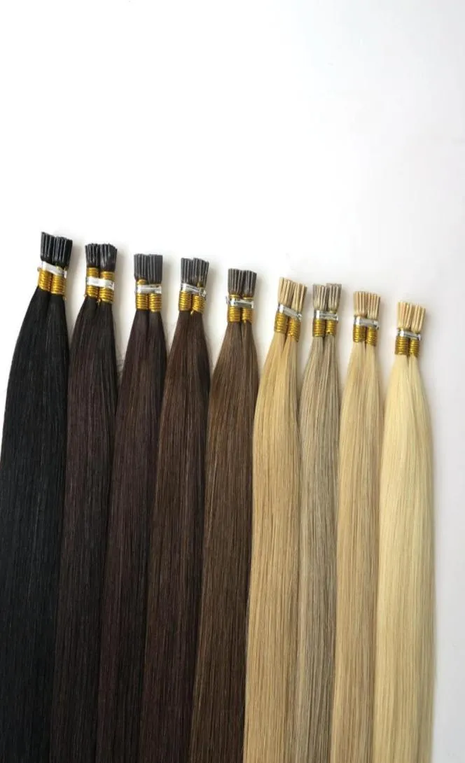 Extensões mais baratas para cabelos de keratina 1 grama de cabelo pré -ligado 50 fios indianos retos 100 Hair2858263