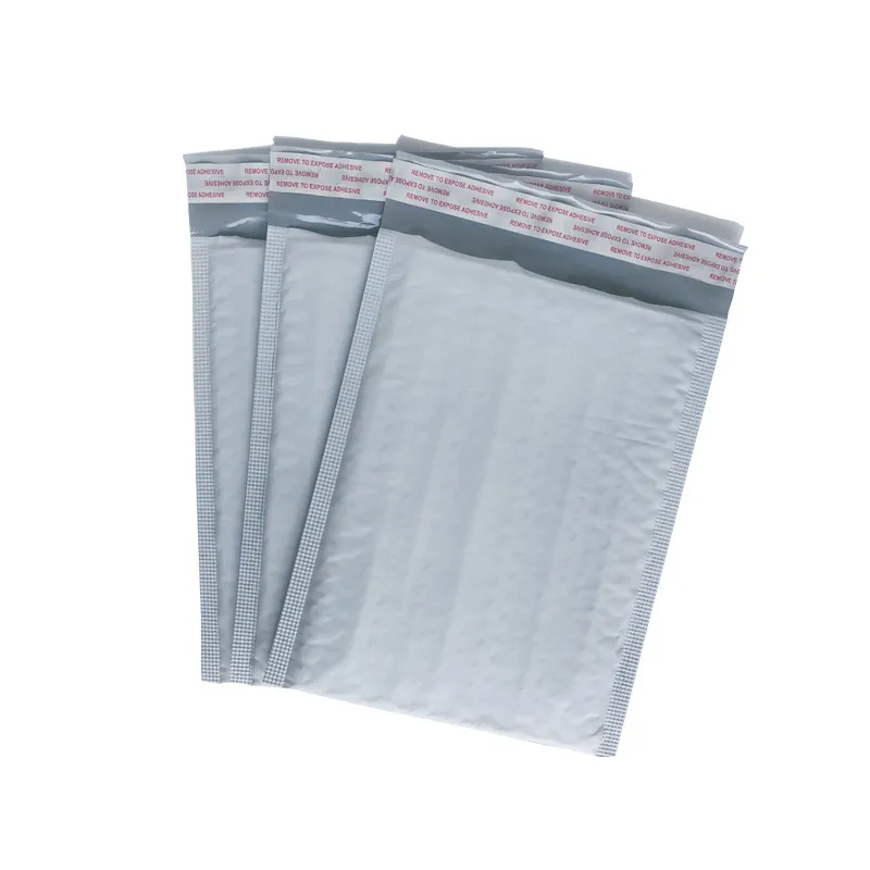 Small Bubble Sac Gris White Plastic Bubble Envelope auto-phoques Adhésif Courrier Sacs Bubble Aproofroprow Mailer pour bijoux