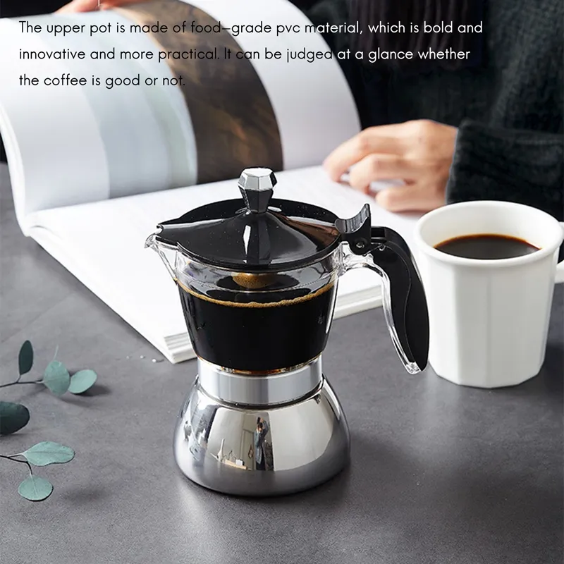 Moka Pot 4 Cup Stovetop Espresso Maker Aluminum Coffee Percolator Machine  from Dhgate Health Pots - price 50.72