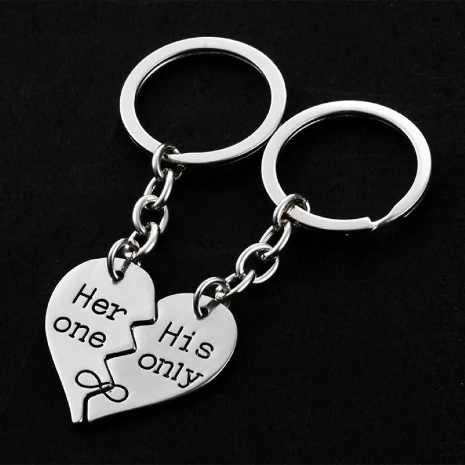 Couple romantique Keychain Keyfob Valentin A LOVER COEAU COEU