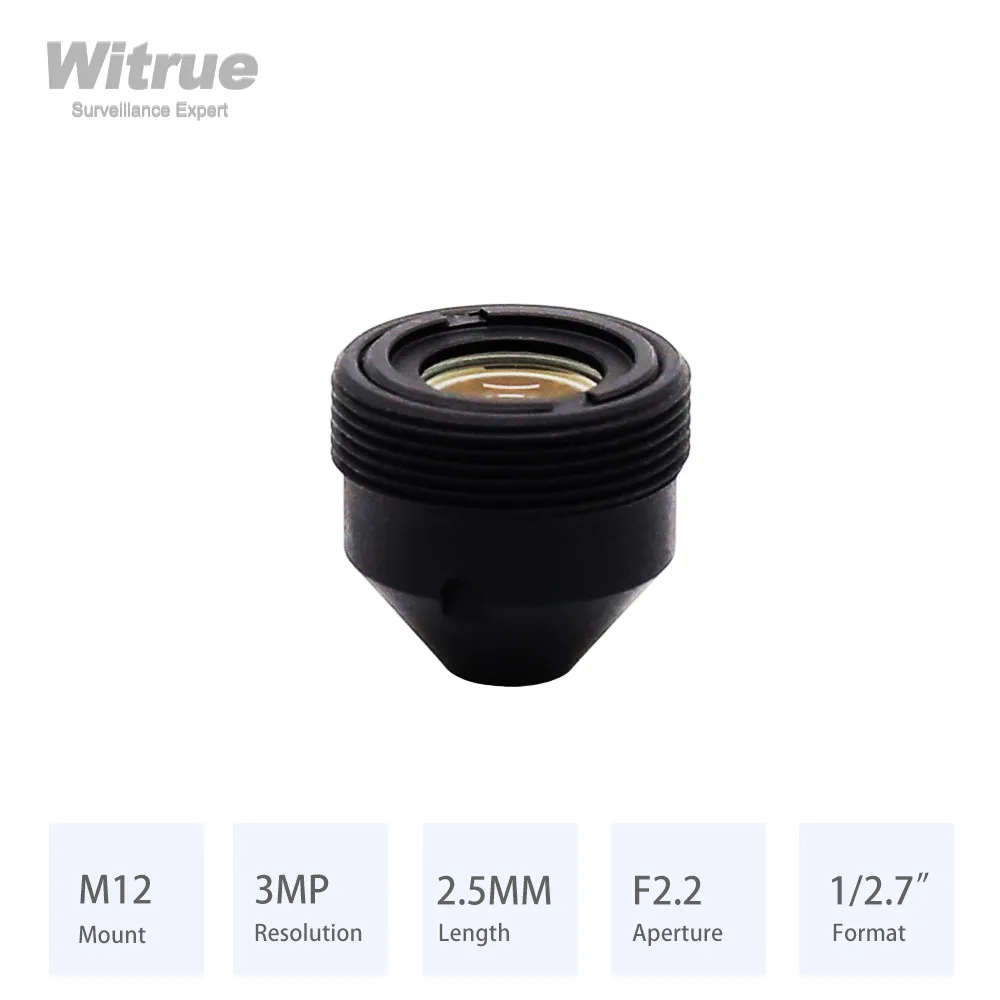 Save Big on Bulk Mini Pinhole Cameras M12 Lens Pinhole CCTV Camera: Witrue  3MP HD M12 Mount Lens, Wide Angle Peephole, Aperture,