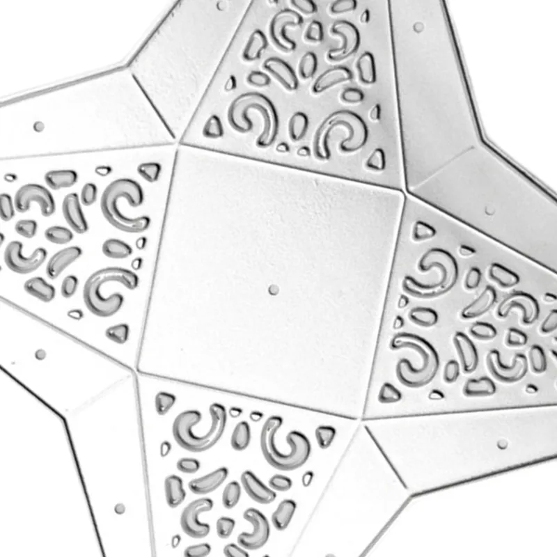 Fyra-spetsig stjärna metallklippning Dies Stencil DIY Scrapbooking Album Papperskort