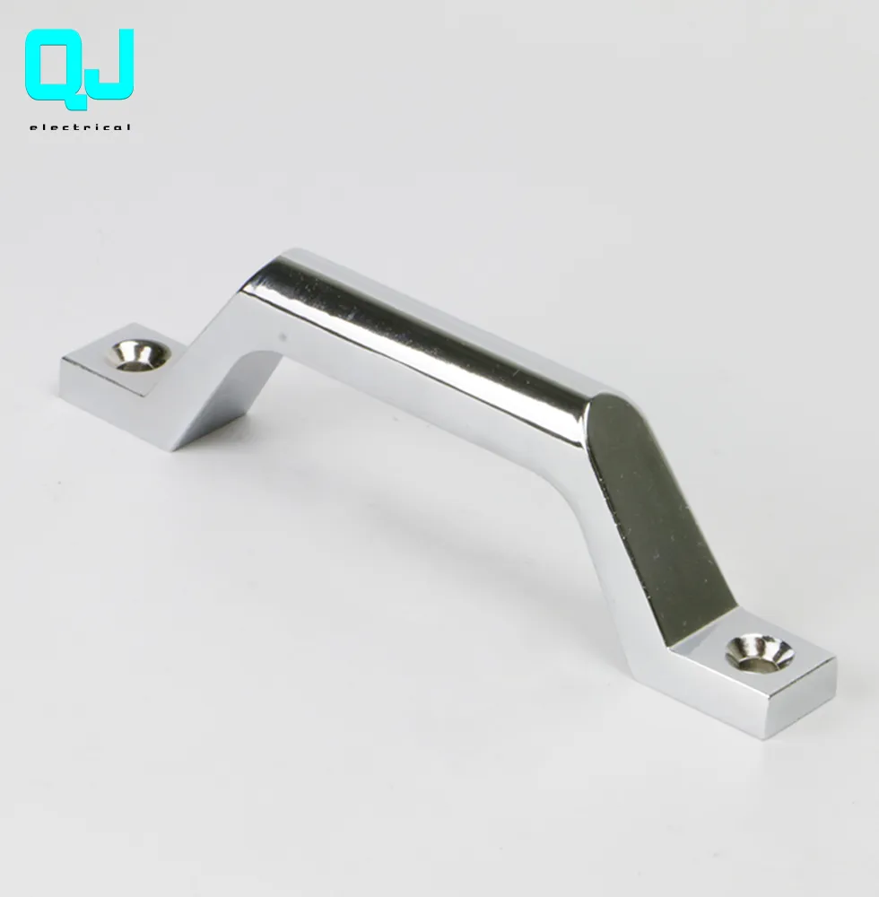 LS1080 large door handle industrial equipment handle zinc alloy electroplating bright light high load-bearing cabinet door handl