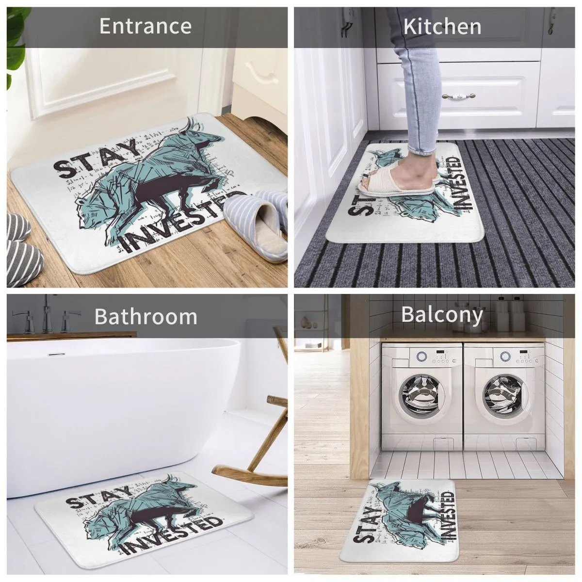 Crypto Meme Doormat: Bitcoin Miner Floor Mat, Stock Market Bull Bear Rug,  Funny Invest Entrance Rug, Kitchen Hallway Carpet Home Decor from Dhgate  Bath Mats - price 53.2