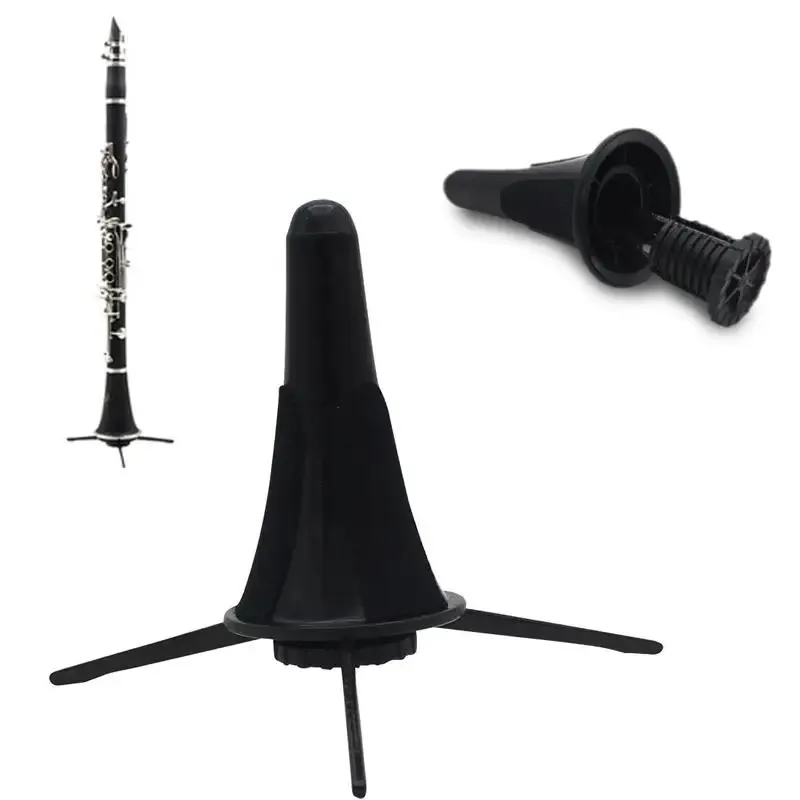 2024 Clarinet Holder Saxophone Tripod Stand Metal ben löstagbar bärbar vikbar för obo -flöjt Sax Bell Wind Instrument - Clarinet Stand