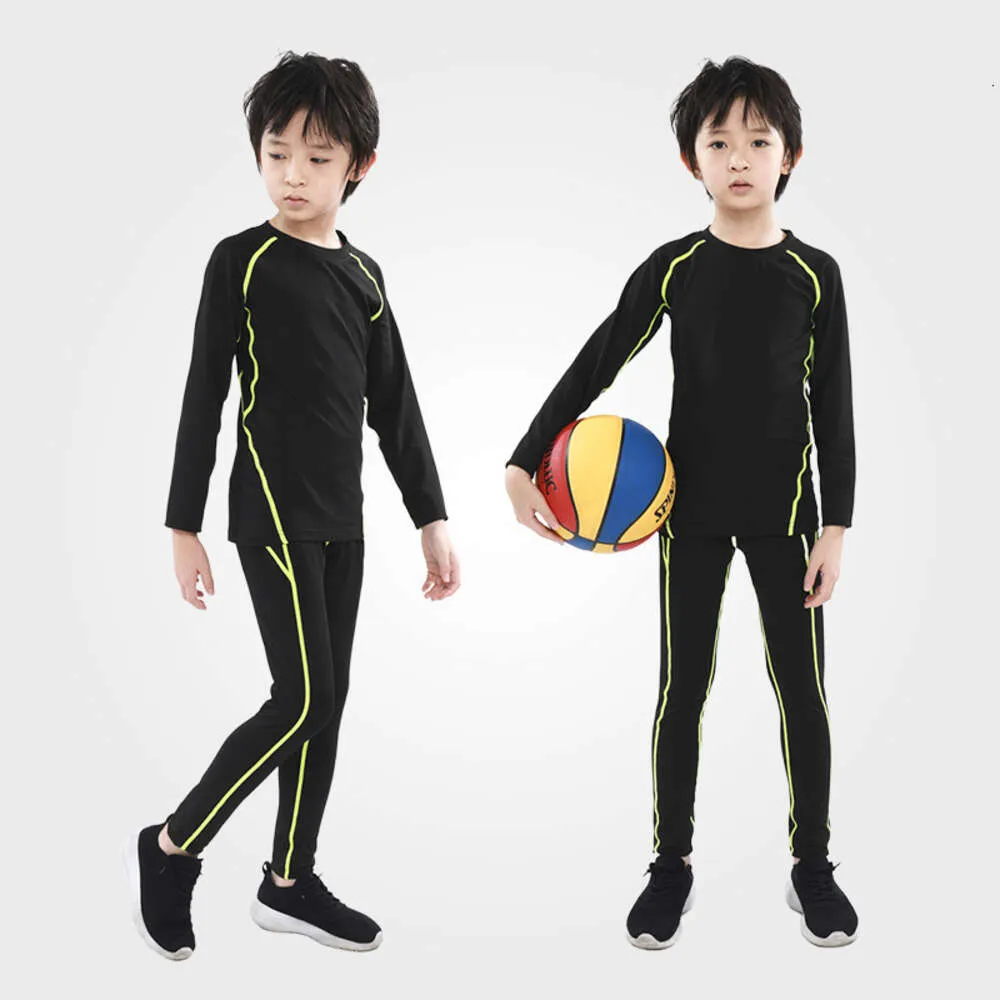 Fußball -Sets/Trailsuits Kinderstärke Training Kleidung Jungen schnell trocknen