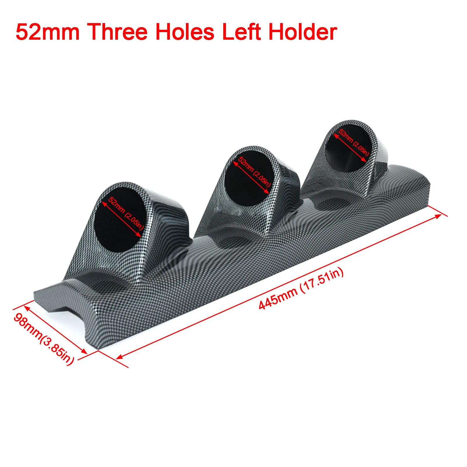 52mm Universal Black Single Hole Dash Gauge Pod Car Meter Mount Holder Cup
