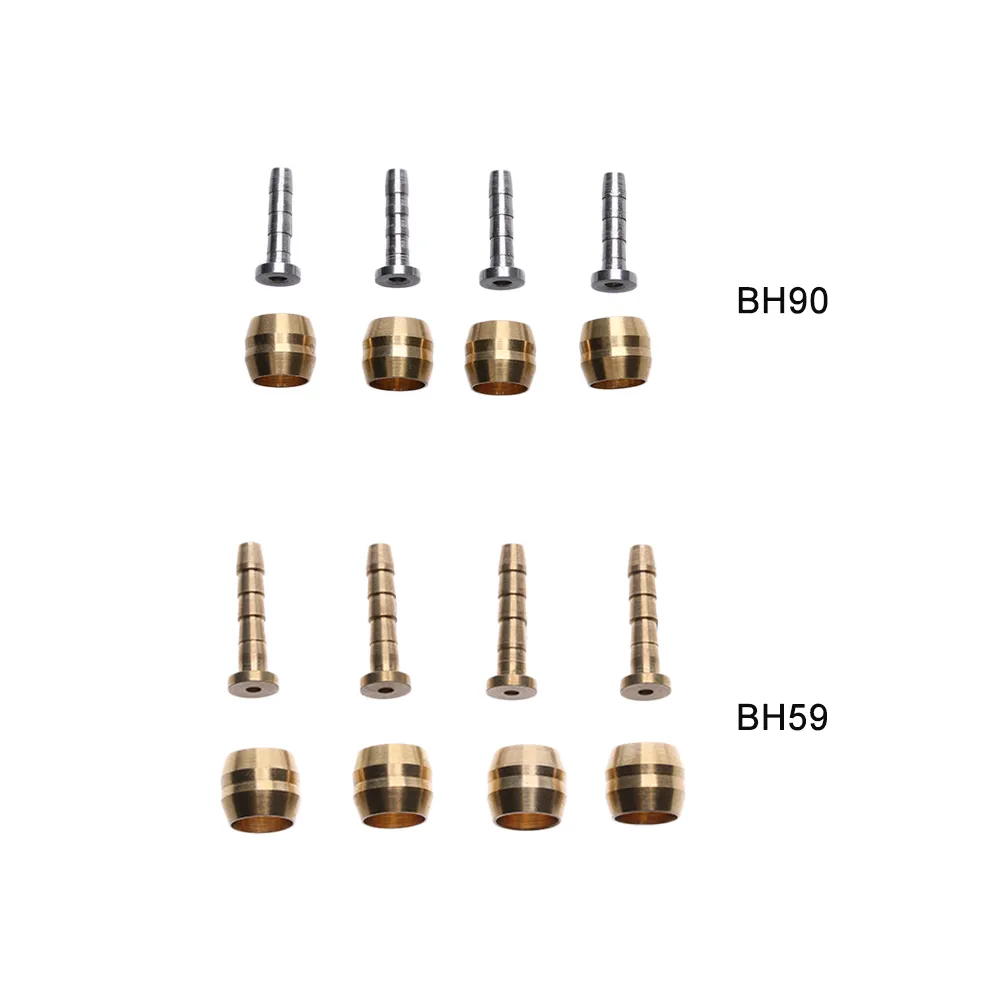 4 set set in ottone in ottone a catena per tubi per tubi per tubi per tubi idraulico Freno Collegare Oil Ago/Anello di pressione BH59 BH90 Accessorio per bici