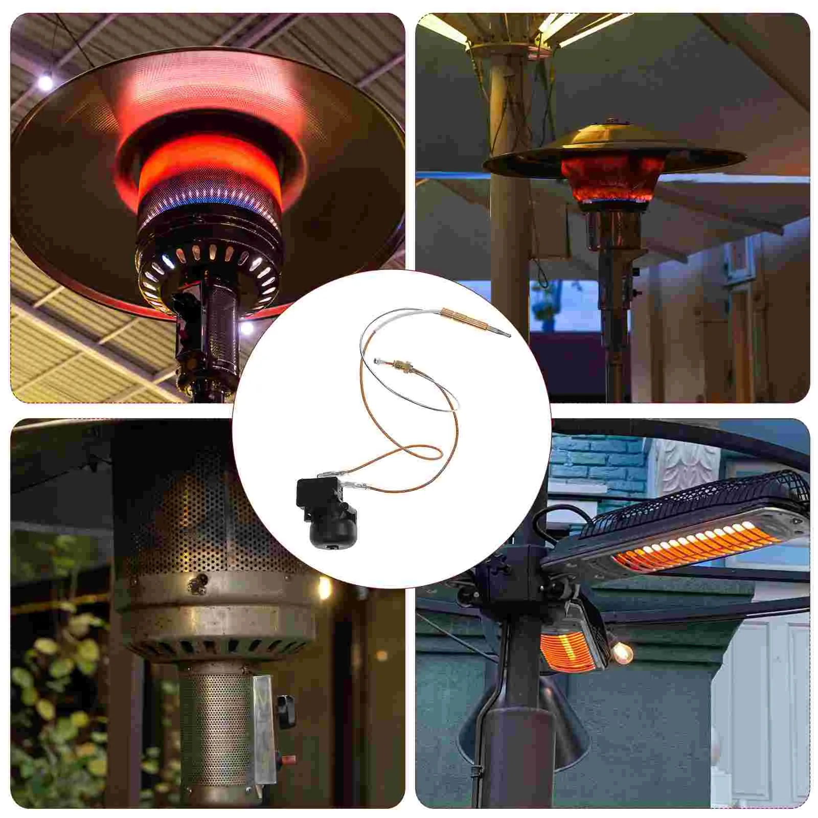 2-Pack Propane Patio Heater Safety Tilt Switch Replacement, ABS Material  Thermocouple Repair Kit for Outdoor Heaters