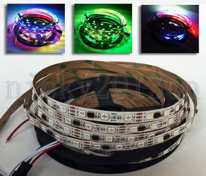 12V Super Bright WS2811 5050 RGB LED Pixel Flexibel strip Light Tape 5M 300LEDS Adresserbar Dream Magic Color Change Non WaterProo6870192