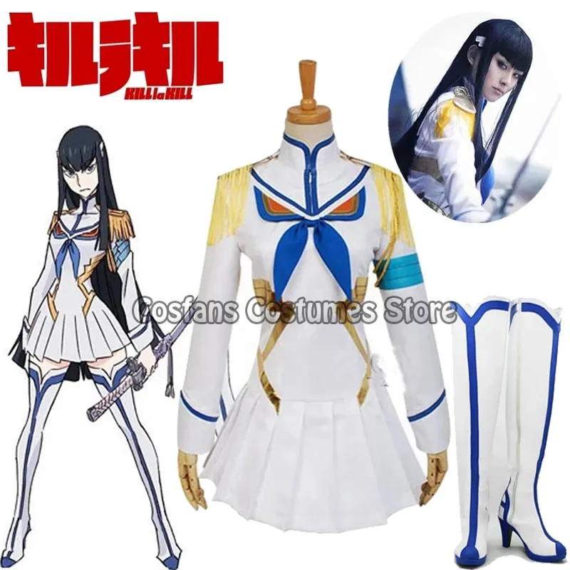 Anime satsuki kiryuin cosplay buty zabij la cosplay cosplay mundurowe peruki Buty Niestandardowe buty na halloweenowe buty