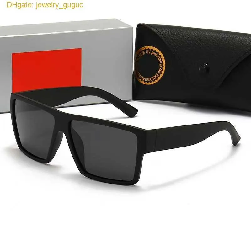 Новый классический бренд Wayfarer Luxury Square Sunglasses Мужчины женщины ацетатная рама с лучами стеклянными линзами солнечные очки для мужчин UV400 Tortoisshell Co UQB1