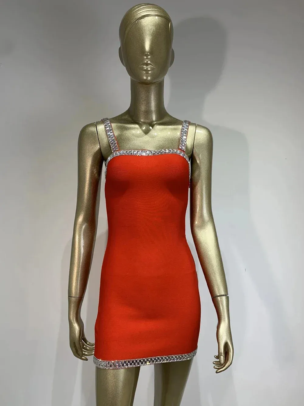 strapless open back dress MARMALADE Red 1960s Style Dress with Circle Pockets – Marmalade-shop main image 1