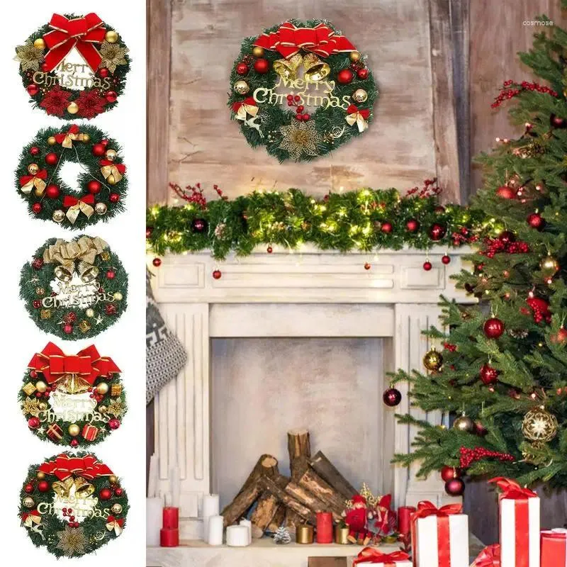 Decoratieve bloemen Kerstmiskrans kunstmatige slinger herbruikbare hang decoraties duurzame home decor benodigdheden