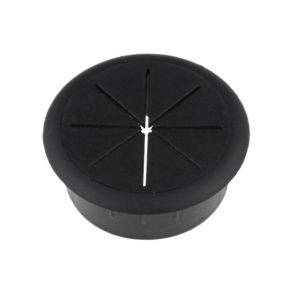 50MM/60MM Office Furniture Accessories Computer Desk Line Hole Cover ABS Plastic Eight Petal Threading Box Cover