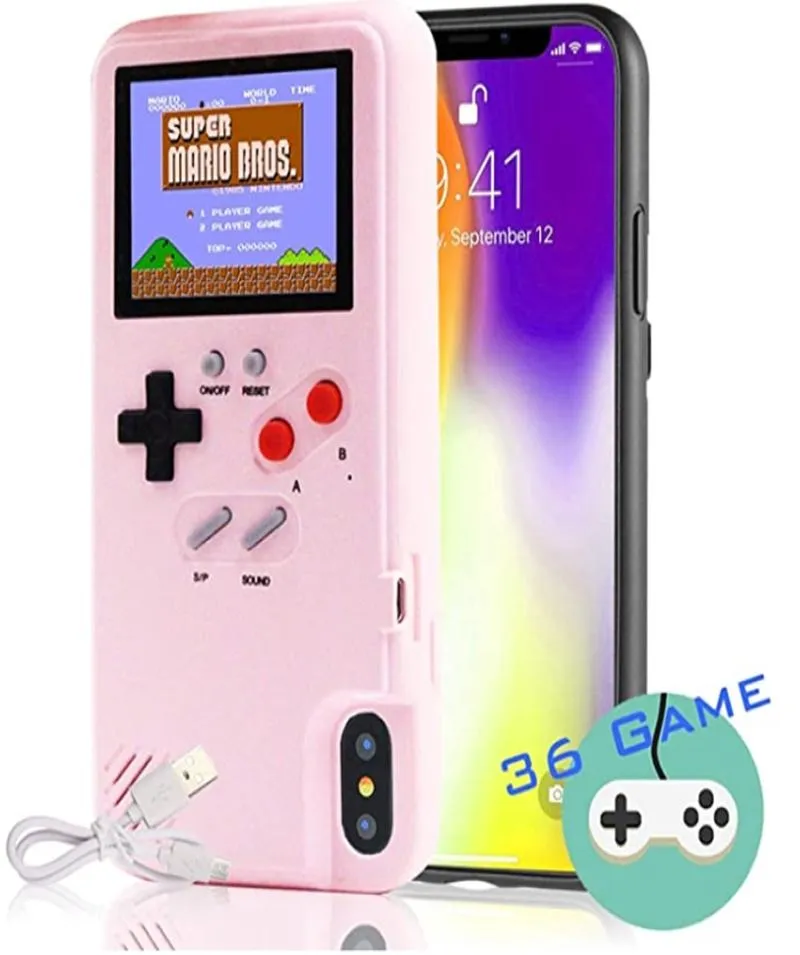 Autbye Gameboy Case na iPhone 12 Pro Max 11 XS 6 7 8 Klasyczne Rosja Konsola Kolor Display odporna na wstrząsy wideo silikonowe tylne okładka 2290371