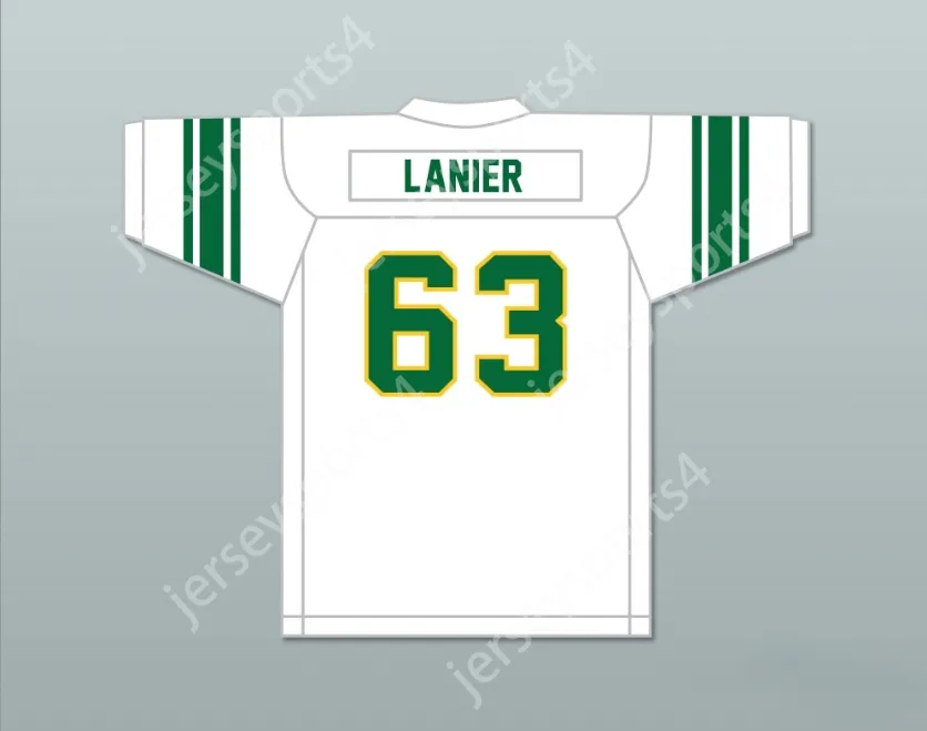 Benutzerdefinierte Namensnummer Herren Jugend Willie Lanier 63 Maggie L. Walker Gouverneur der Schule Dragons Football Jersey 2 Top genäht S-6xl