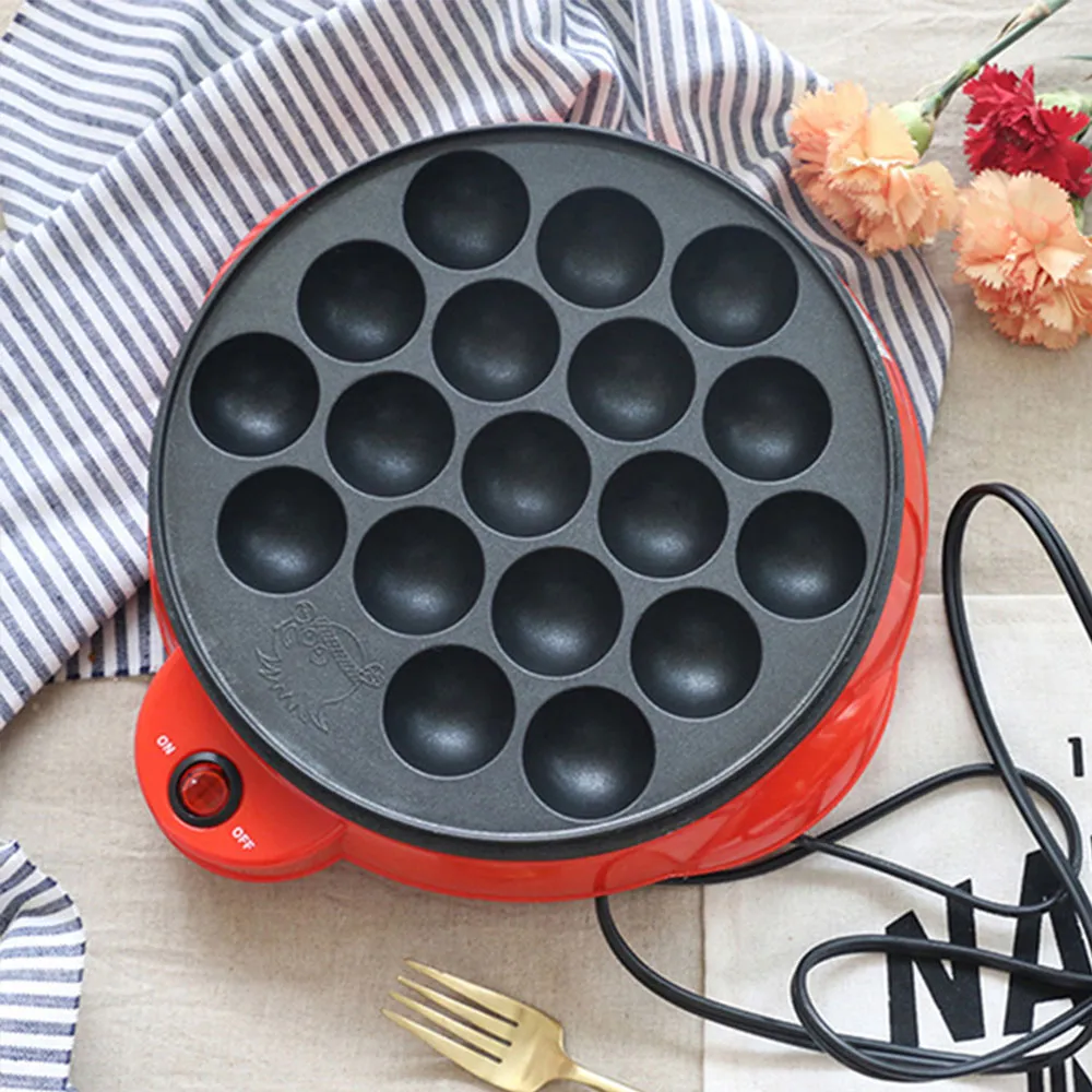 Poêle à Takoyaki En Fonte 14 Cavités – Antiadhésive, Avec Poignée Amovible, Idéale Pour Boulettes Octopus Balls Maison