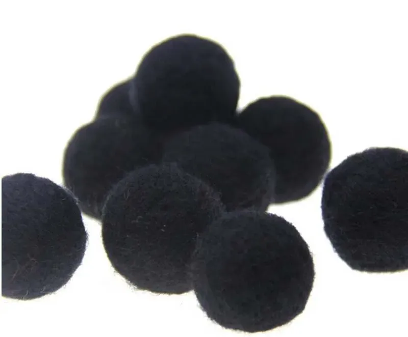 Runde Wollfilzkugeln, DIY -Heimdekoration, gemischte Farbpompoms, Weihnachtsgeschenke, 20 mm, 10pcs, Los