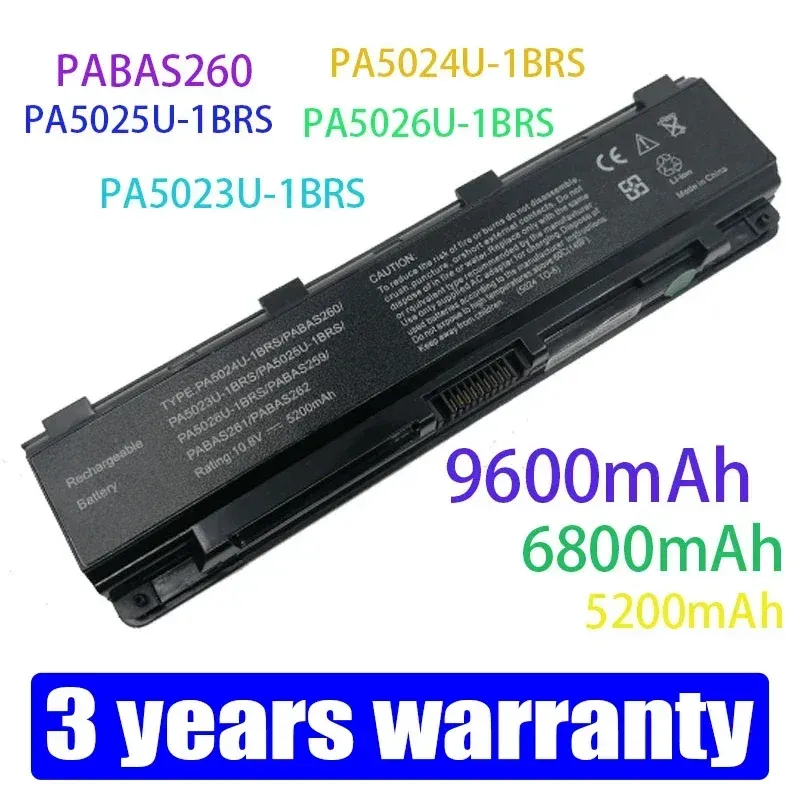 Batterien Neue Laptop -Batterie für Toshiba -Satelliten C800 C805 C840 C850 C855 C870 L800 L805 L830 L835 L840 L850 L855 PA5024U1BRS