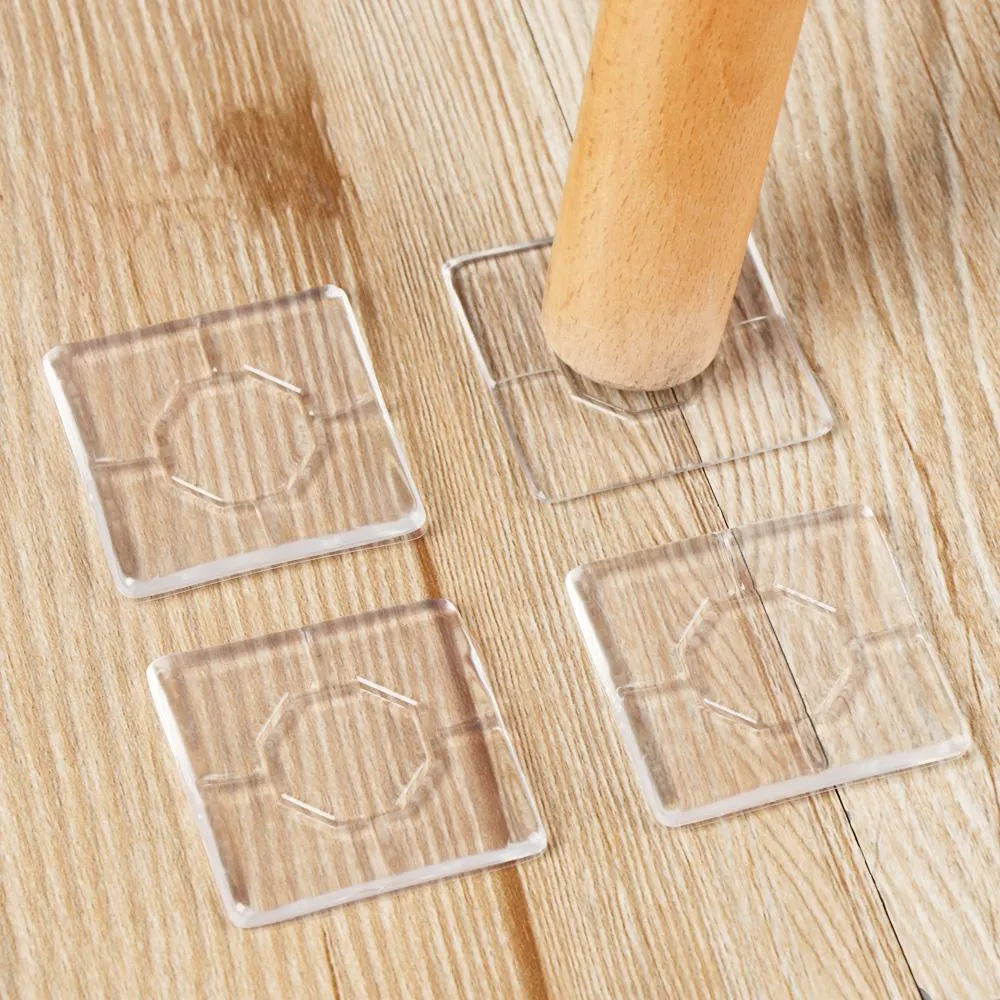 4PCS nuttige niet-slip slijtage-resistente vloerbeschermer dikke stoel poot doppen meubels voeten deksels tafelblokken antislip kussen