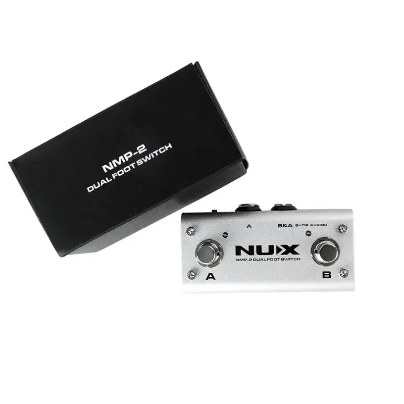 NUX NMP-2 금속 듀얼 풋 스위치 기타 스피커 제어 페달 기타 라 원격 효과 페달 키보드 모듈 용 강력한 스피커