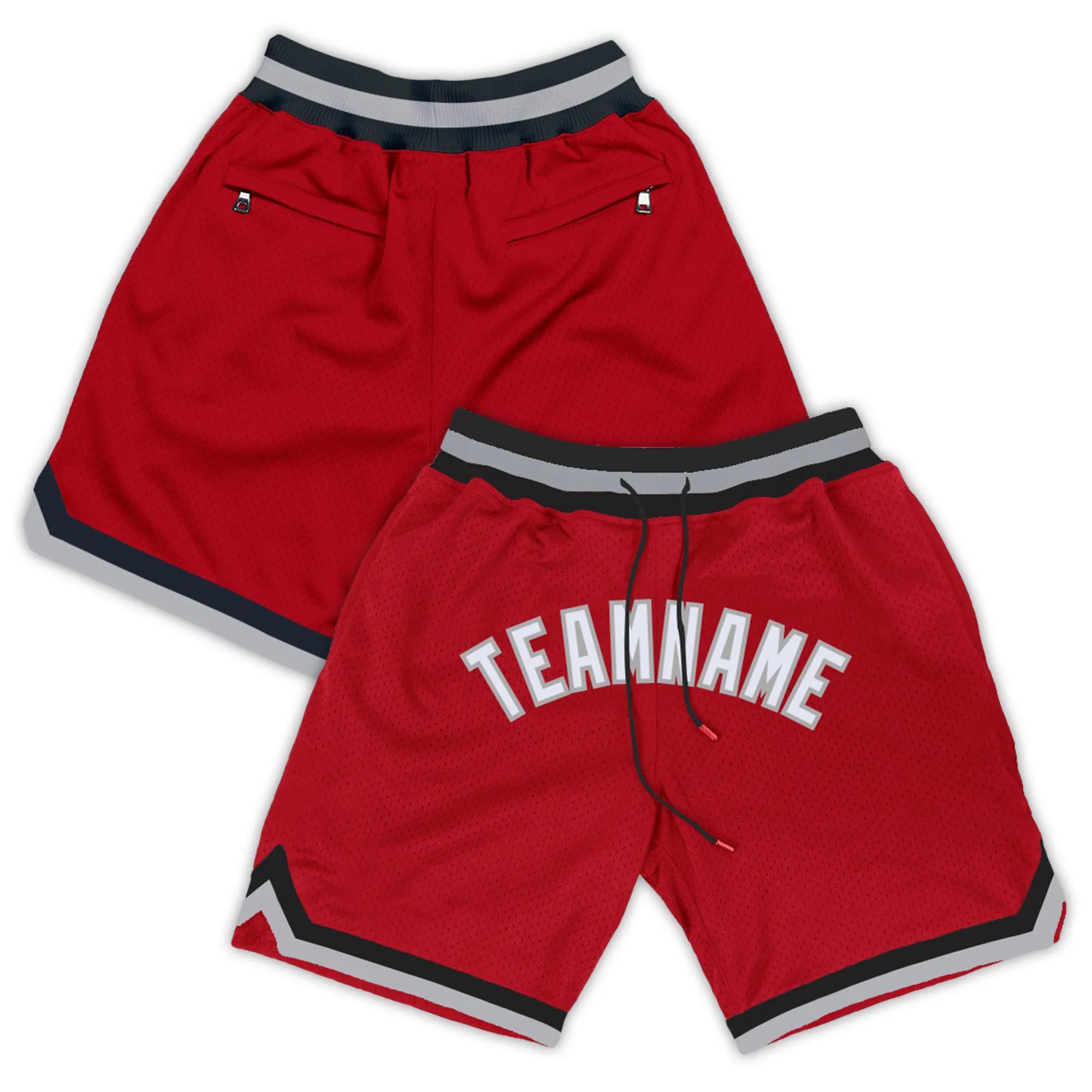 Shorts de basquete personalizados shorts de basquete bordados para treinar um treino solto de seca rápida calça de renda para homens