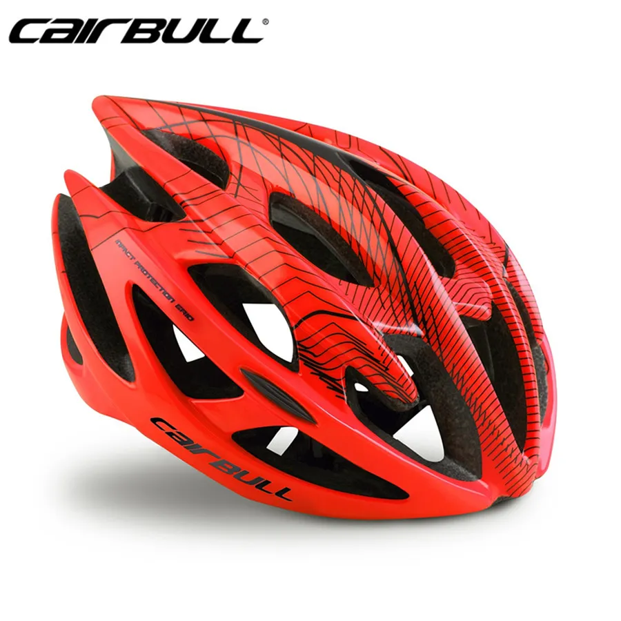 Casco per biciclette CAIRBULL Casco ciclistico Ultralight Riding Mountain Road Mtb Bike Safety Helmet for Men Women M L dimensioni