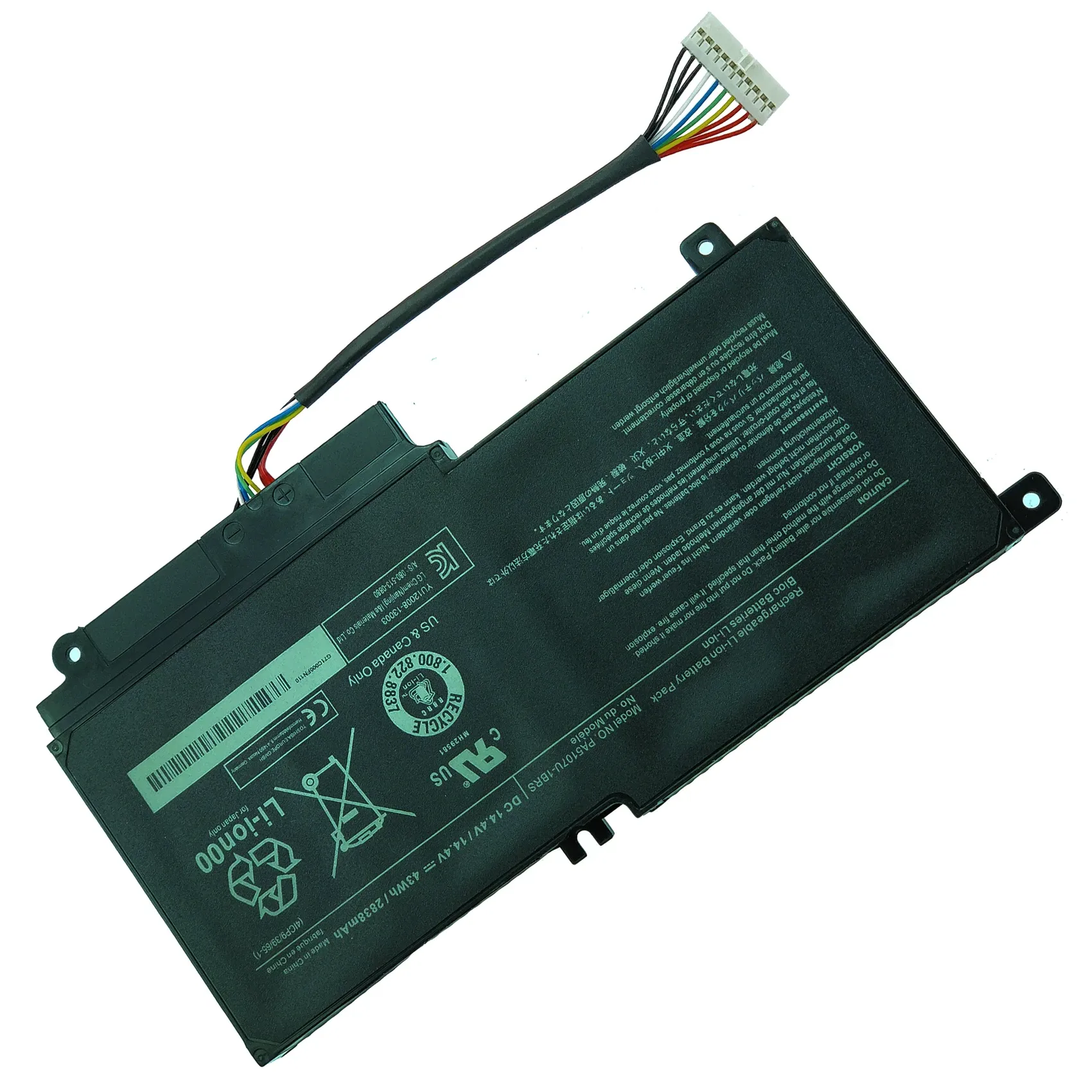 Baterias PA5107U1BRS Bateria de laptop para Toshiba Satellite L50 L50A L55 L55T P50 P50A P50B P55TA P55TA5116 S55A5295 S55TA5202 S55T