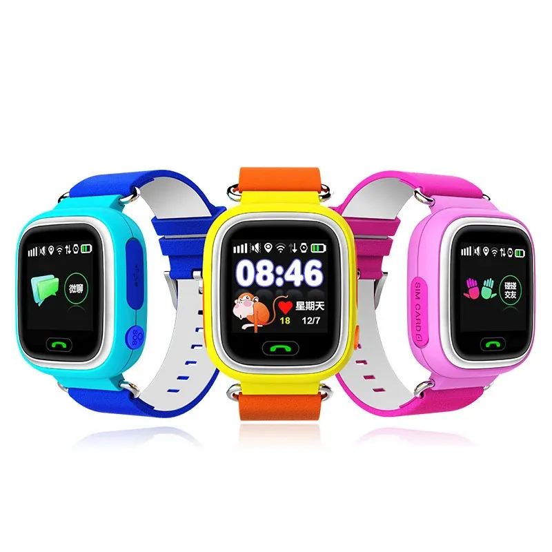 Watches Smart Watch with Touch Screen for Children, Smart Bracelet, Dual SIM Card, Tracking Device, Cute Boy and Girl, WiFi