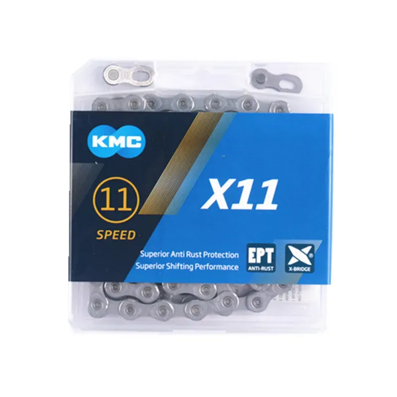 Chaîne de vélo KMC X8 X9 Z9 X10 X11 X12 Chaînes de vélos 7/8/9/10/11/12 Vaxe pour le vélo de route MTB pour les accessoires de vélo SRAM SRAM