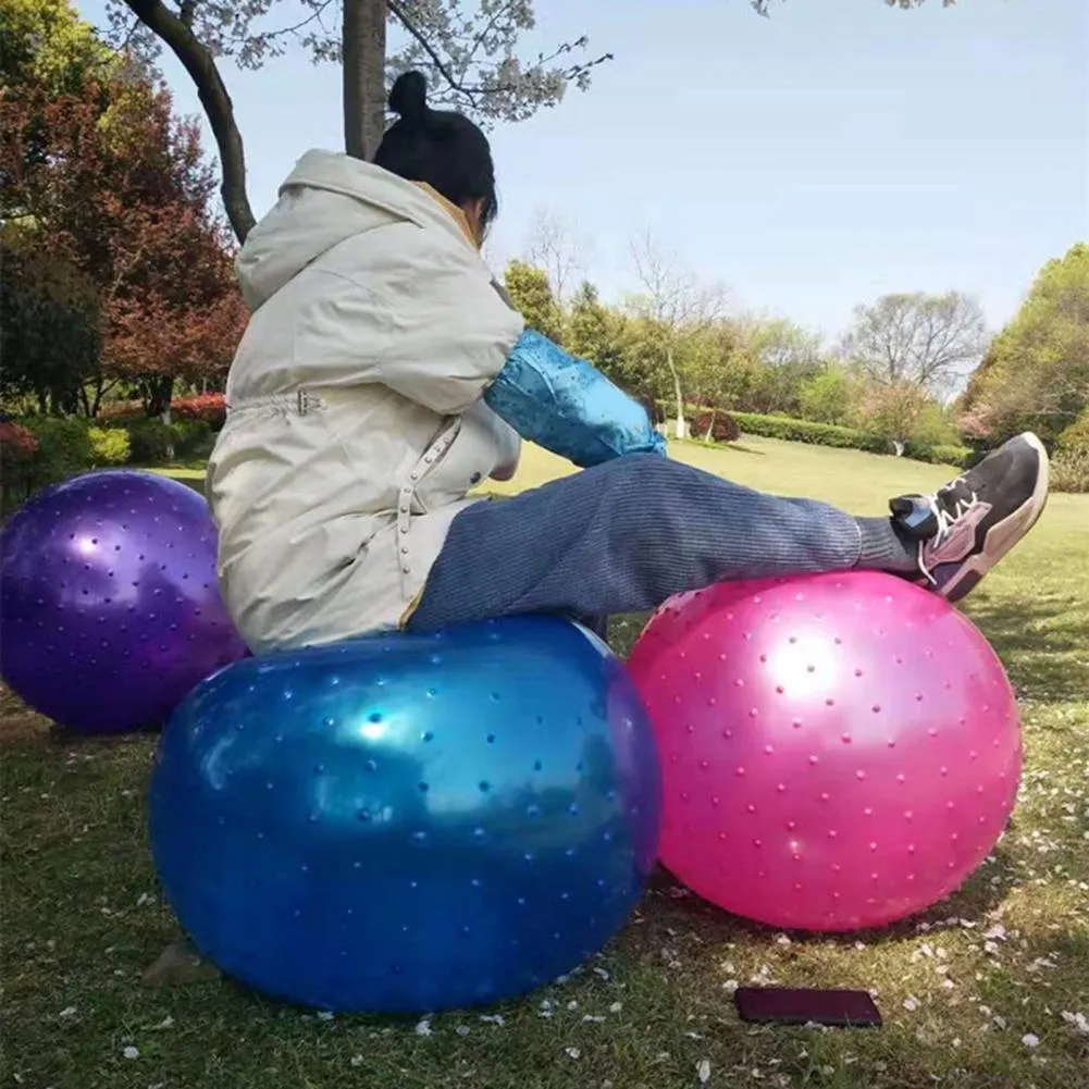 Practical Bouncy Yoga Ball Convenient Inflatable Massage Ball For Fitness And Relaxation From Homepro9 36.7 DHgate.Com