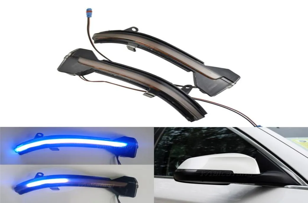 LED Dynamic Turn Signal Blinker Miroir latéral séquentiel Indicateur de lumière Lampe pour BMW F01 F02 F06 F07 F10 13 5 67 Série4955774