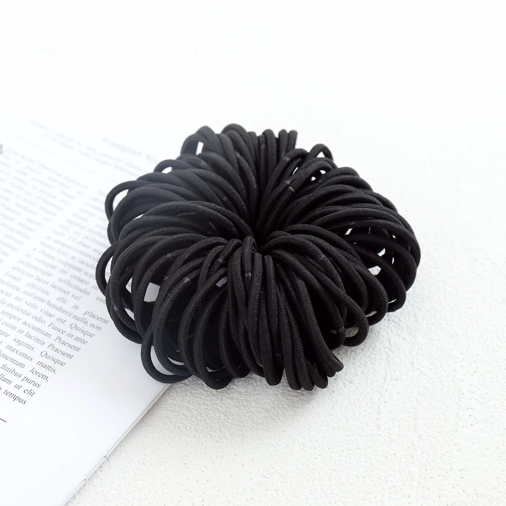 Black Color 50X4mm Elastic Bands Rubber Band School Kid Office Home Accessories Stretchable Band Sturdy Rubber Ring