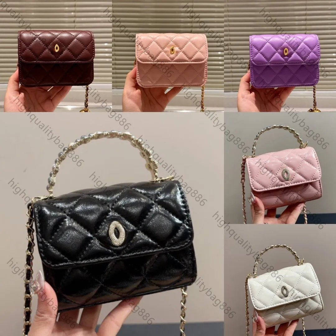 NIEUWE HOGE KWALITEIT Designer tas vrouw tas mode schoudertas goud en zilveren parelfineer verstelbare chaintiao schouderband lambskine ketting tas handtas