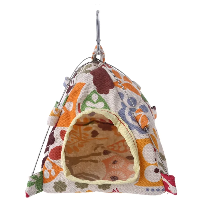 Bird Nest House Bed Parrot Habitat Cave suspendu tente Tent Parkeet Sleep Hut Hamac