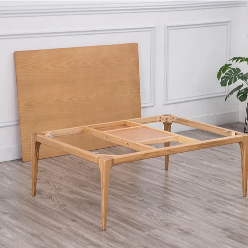Modern Oak Wood Kotatsu Table: Japanese Style Heated Coffee Table